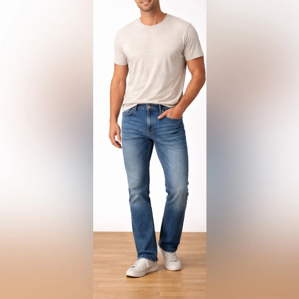 ✨Goodfellow Slim Straight Stretch Denim Jeans‎ Mens 36x30 Blue NWOT✨